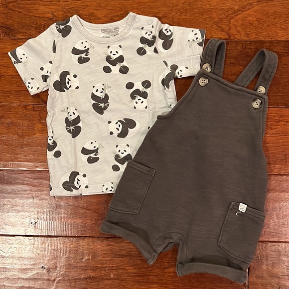 Baby 2 piece Shortalls Set, 18 months - Picture 2 of 6